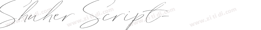 Shuher Script字体转换